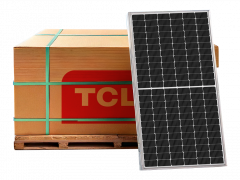 PALLET PAINEL TCL 615W BIFACIAL N-TYPE TOPCON ALUMINÍO (HSM-ND66-GR615 30MM) (TIER 1)