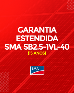 Garantia Estendida SMA SB 2.5- 1VL-40 15 anos